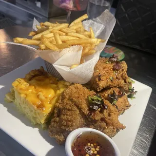Fried Chicken With Honey Lime Drizzle