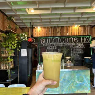 Sugarcane with calamansi yummy