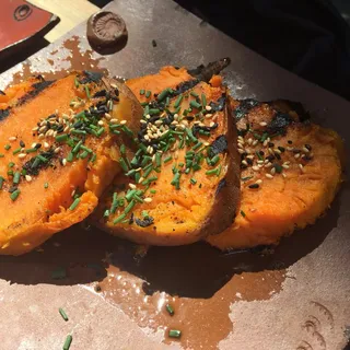 grilled sweet potato