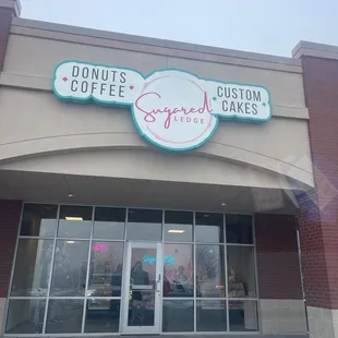 the entrance to the store