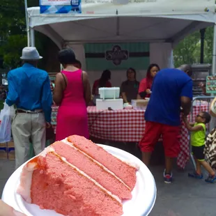 Amazing Strawberry Cake at the Big Apple BBQ Block Party. So glad I got it and will be ordering it one day!
