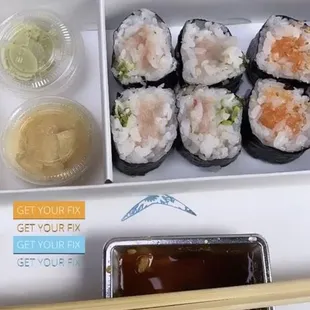 sushi and sashimi, food