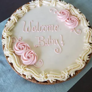 Chocolate chip cookie cake