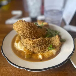 2pc Catfish and Southern Style grits Breakfast