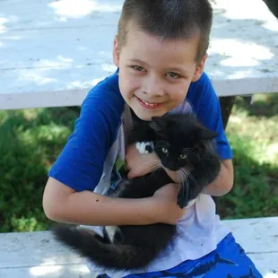 Kitten at Best Ranch - birthday party