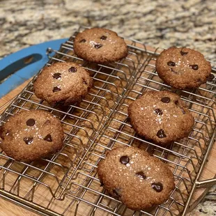 Keto/ No sugar added Brown Butter Salted Chocolate Chip Cookies