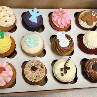 Christmas cupcakes