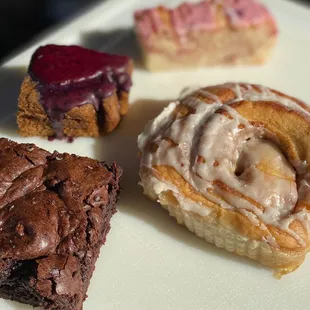 a variety of pastries