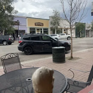 At the front window of Sugarlump enjoying my Maple Walnut cone  It was melting quickly!  So good though!