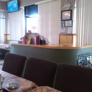 Nice bright clean restaurant good food with a steak nite 10 oz. with all the fixin $8.95!