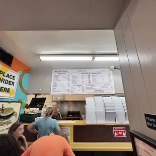 customers at the counter