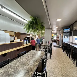 the interior of a restaurant