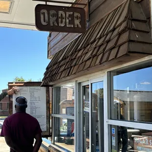 Where to order, outside ordering