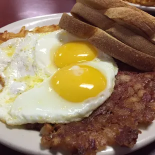 Corned beef hash n eggs