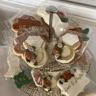 Special bridal shower cookies.  Custom!