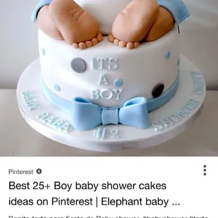 a baby shower cake