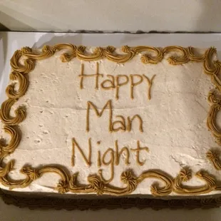 a happy new man night cake