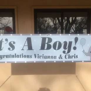 it's a boy sign