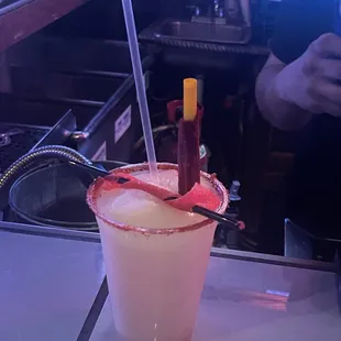 Mexican candy margarita! Yum!