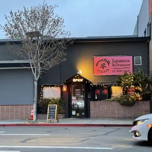 the front of the restaurant