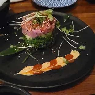 Tuna Poke Salad  wakame/daikon/avocado with spicy dressing