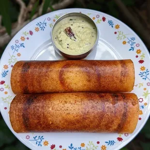 a person holding a plate of food