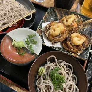 Ebi Kakiage Cold Soba with Tempura