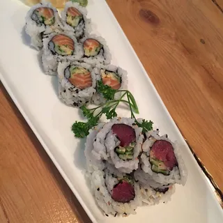 Salmon & Spicy Scallop Roll