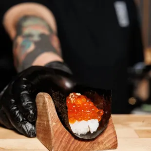 Ikura Hand Roll