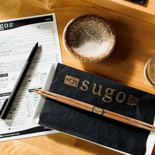 Sugo Hand Roll Bar Menu