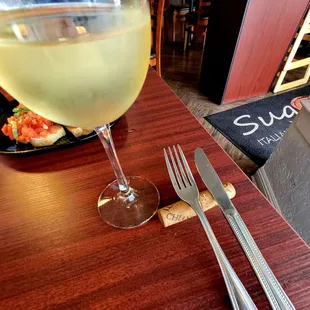 Love the cork under the fork/knife! Sugo is amazing.