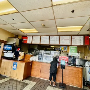 Interior of store