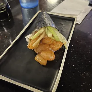 15. Spicy Scallop Hand Roll