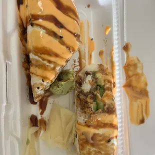 Soft shelled crab burrito