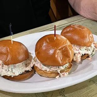 Special of the day lobster sliders