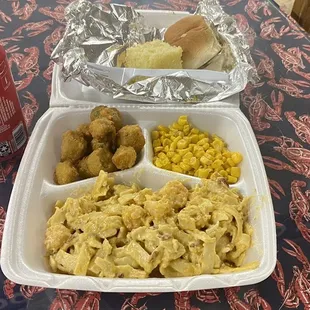 Shrimp Alfredo.