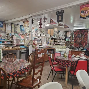 the interior of a restaurant
