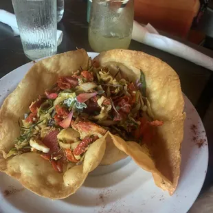 Veg taco salad