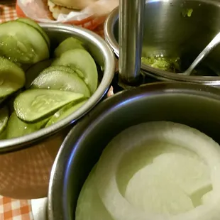 The relish offerings.