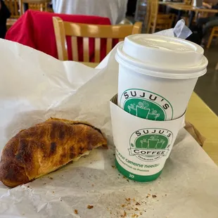 Steamed milk with almond syrup, and ham, egg and cheese croissant. Exactly what I wanted, exactly how I like it.