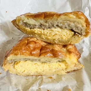 Sausage, Egg &amp; Cheese Croissant.