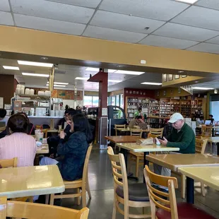 Room for many, lots of pastries and desserts!  They have almond syrup!