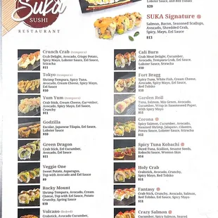 Our Menu