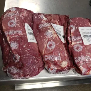 a variety of meats
