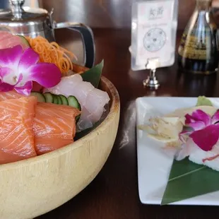 Sashimi and the special for the day as Nigiri...