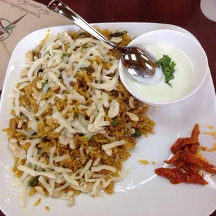 Cheese briyani