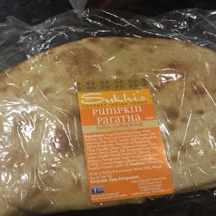 Pumpkin Paratha. Yum!