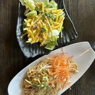 Mango Salad and Chicken Pad Thai (3 Stars)