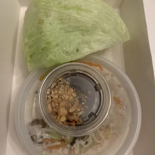 Veggie Meat Lettuce Wrap