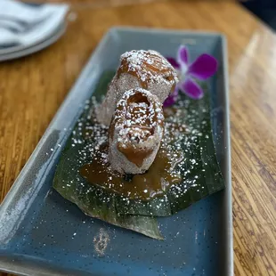 Banana Caramel Cheesecake Eggroll